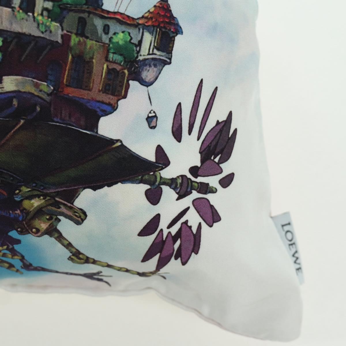 LOEWE ﾃ Studio Ghibli Howl's Moving Castle Pouch Canvas Multicolor Auth 166975SM