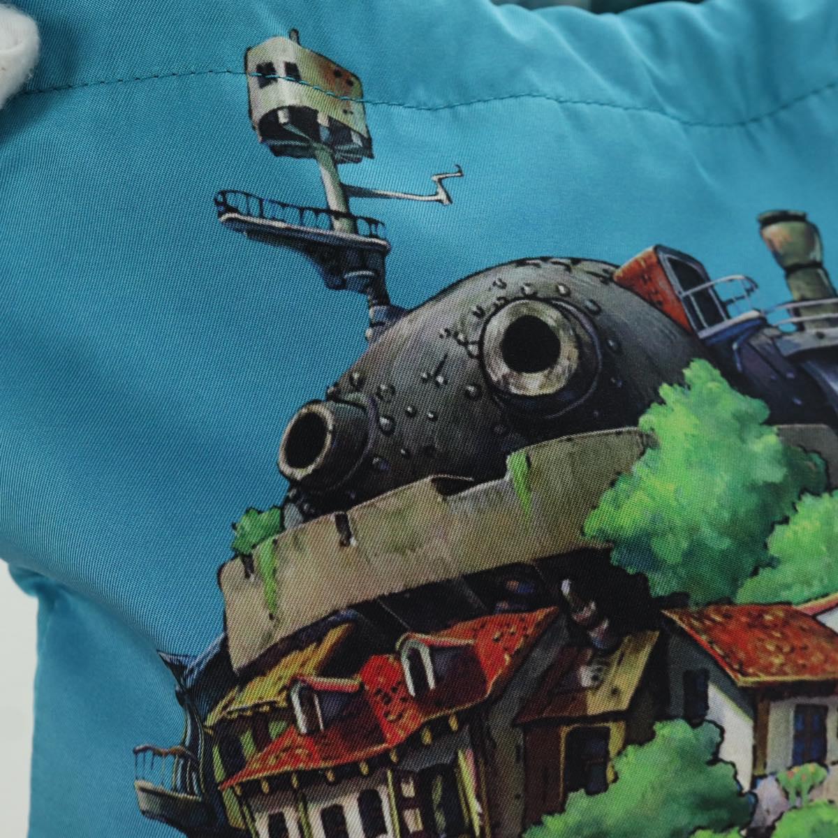 LOEWE ﾃ Studio Ghibli Howl's Moving Castle Pouch Canvas Multicolor Auth 166976SM