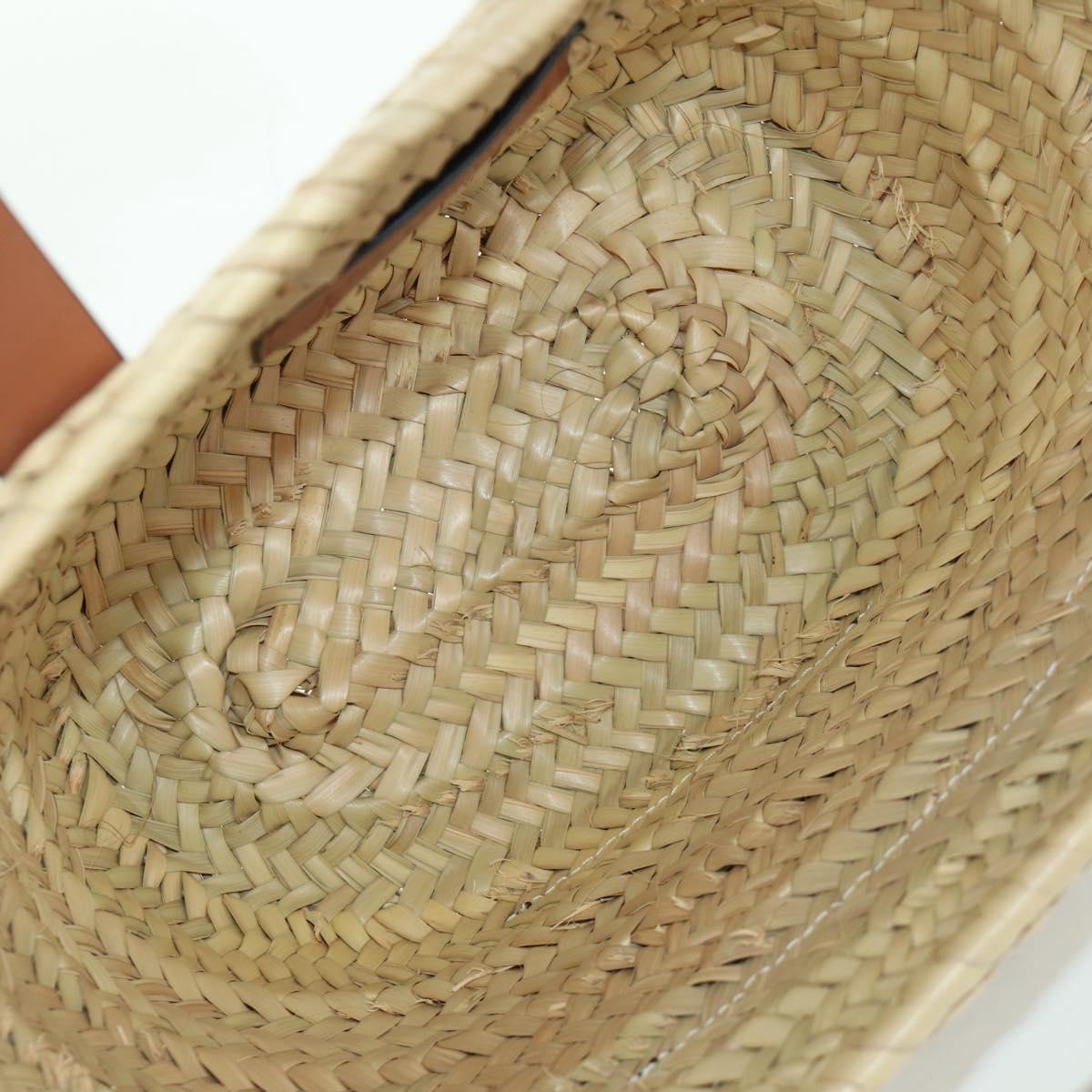 LOEWE ﾃ Studio Ghibli My Neighbor Totoro Hand Bag Raffia Beige Auth 166978SM