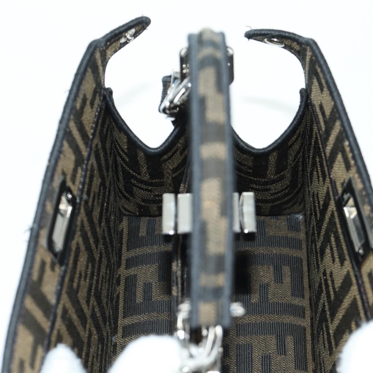 FENDI x FRGMT x POKﾃ窺ON Zucca Peek A Boo Dratini Bag 2way Blue Auth 166984SM