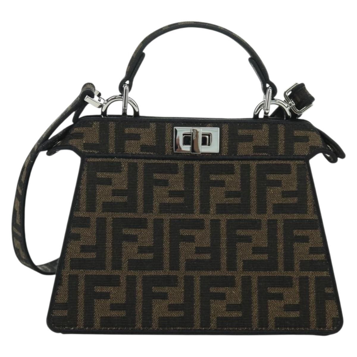 FENDI x FRGMT x POKﾃ窺ON Zucca Peek A Boo Dratini Bag 2way Blue Auth 166984SM
