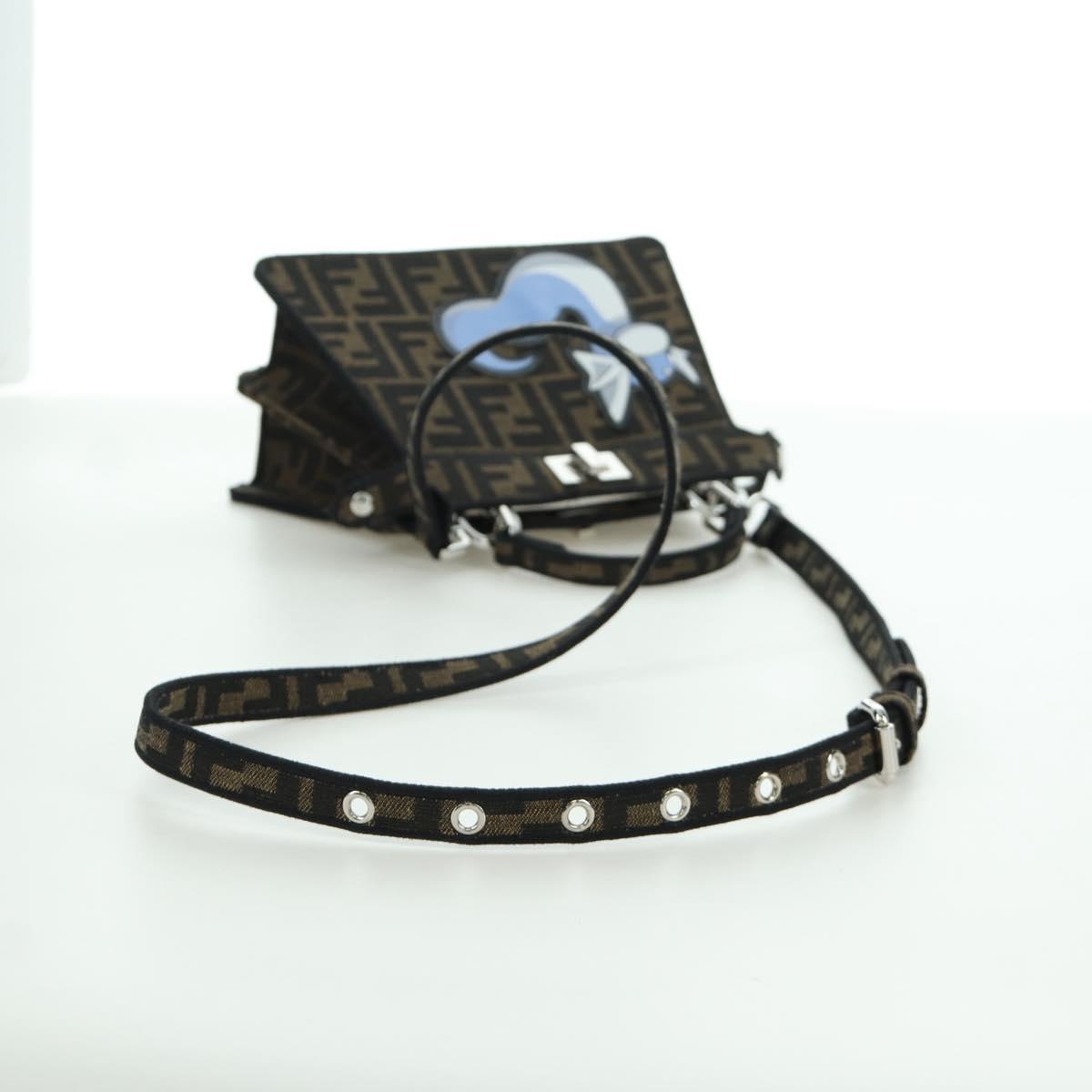 FENDI x FRGMT x POKﾃ窺ON Zucca Peek A Boo Dratini Bag 2way Blue Auth 166984SM
