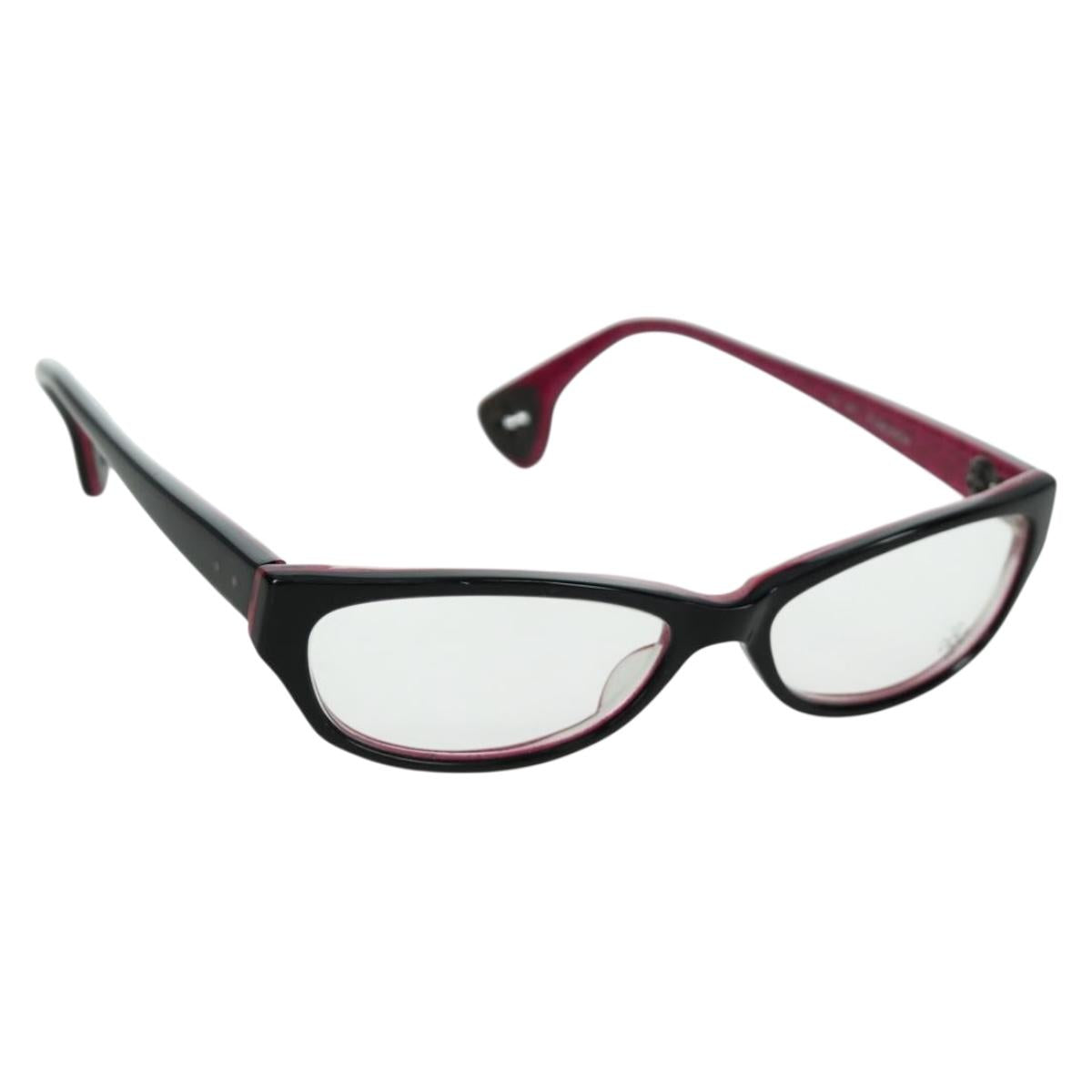 Chrome Hearts Glasses plastic Pink Black Auth 166985SM