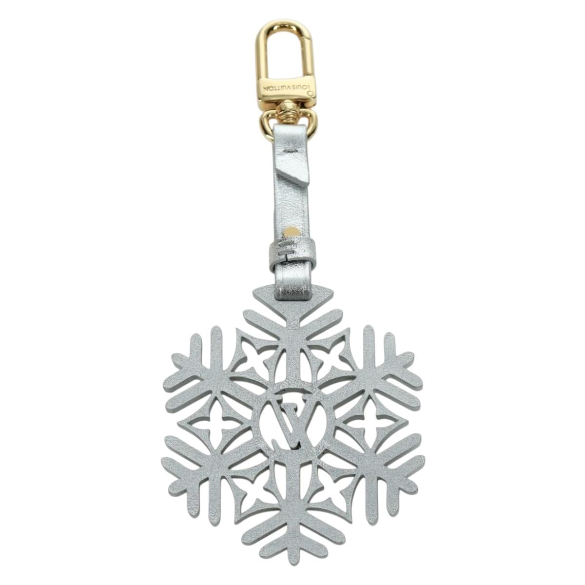 LOUIS VUITTON Snowflake Charm metal Silver M79293 LV Auth 167000SAM