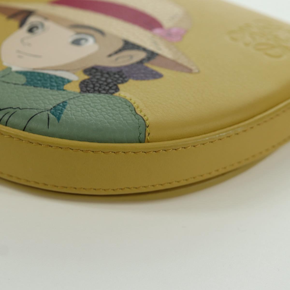LOEWE ﾃ Studio Ghibli Howl's Moving Castle Heel Sophie Leather Auth 167002SM