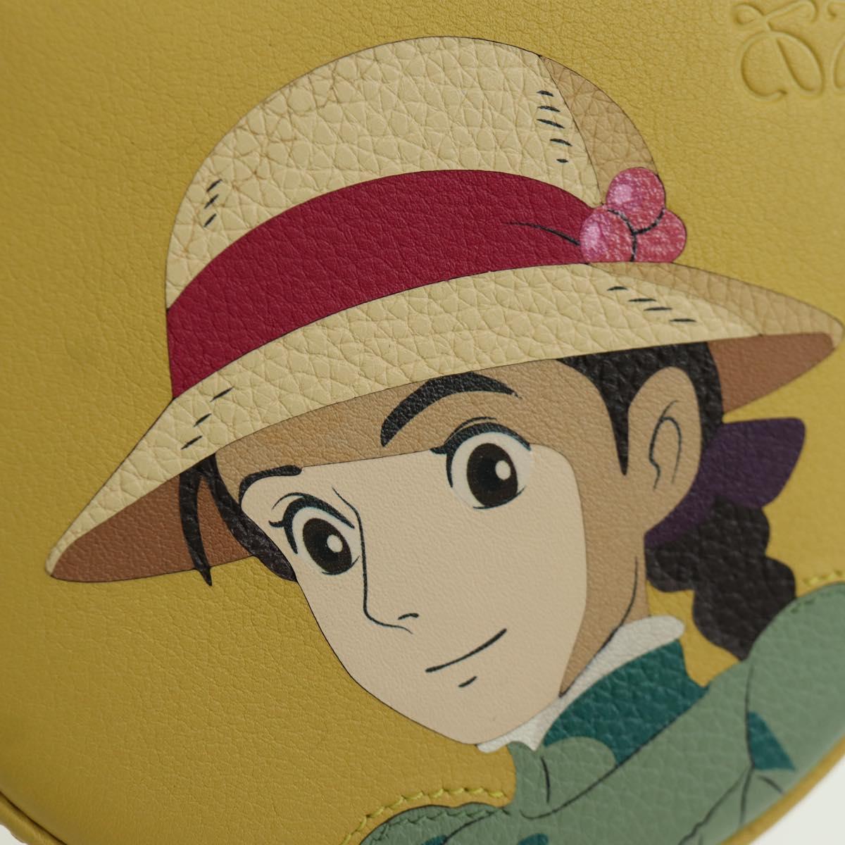 LOEWE ﾃ Studio Ghibli Howl's Moving Castle Heel Sophie Leather Auth 167002SM