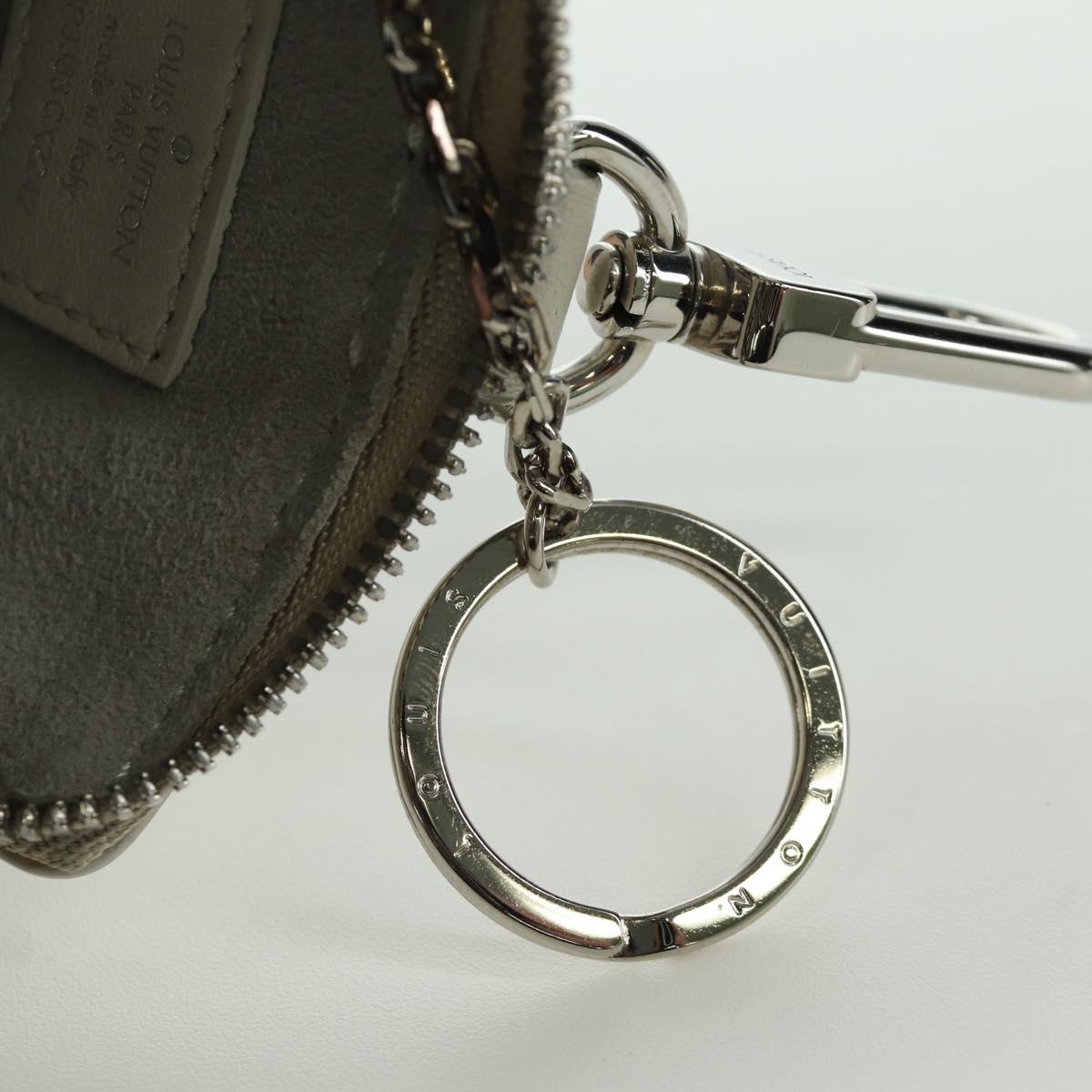 LOUIS VUITTON Monogram Taurillon Climbing Pouch Gray MP3383 LV Auth 167003SM