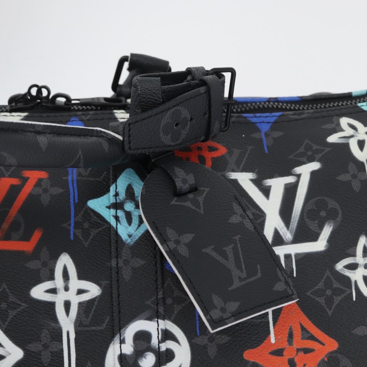 LOUIS VUITTON Monogram Eclipse Keepall Bandouliere 50 Bag M21384 Auth 167009SM