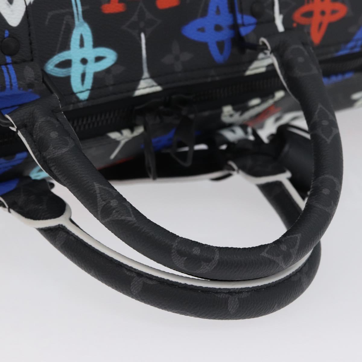 LOUIS VUITTON Monogram Eclipse Keepall Bandouliere 50 Bag M21384 Auth 167009SM