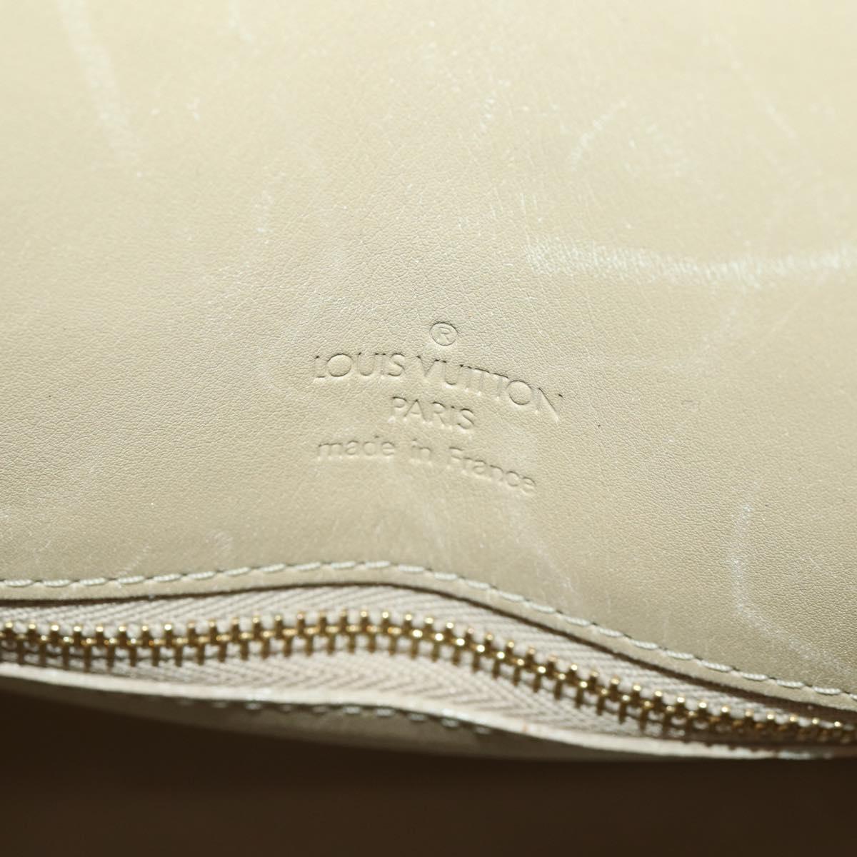 LOUIS VUITTON Monogram Vernis Mercer Boston Bag Beige M91000 LV Auth 167011A