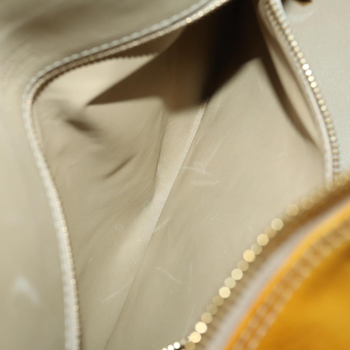 LOUIS VUITTON Monogram Vernis Mercer Boston Bag Beige M91000 LV Auth 167011A