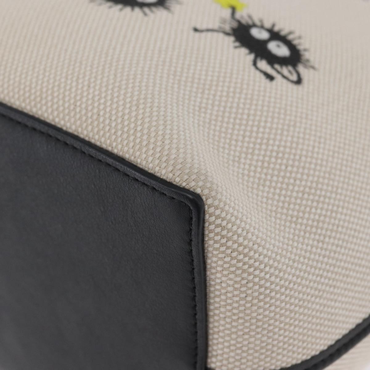 LOEWE × Studio Ghibli Susuwatari Spirited Away Bag Canvas Cream Auth 167021SM