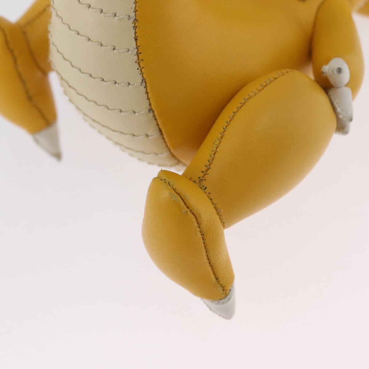 FENDI FENDI x FRGMT x POKÉMON Pokémon Charm Leather Yellow Auth 167029SM
