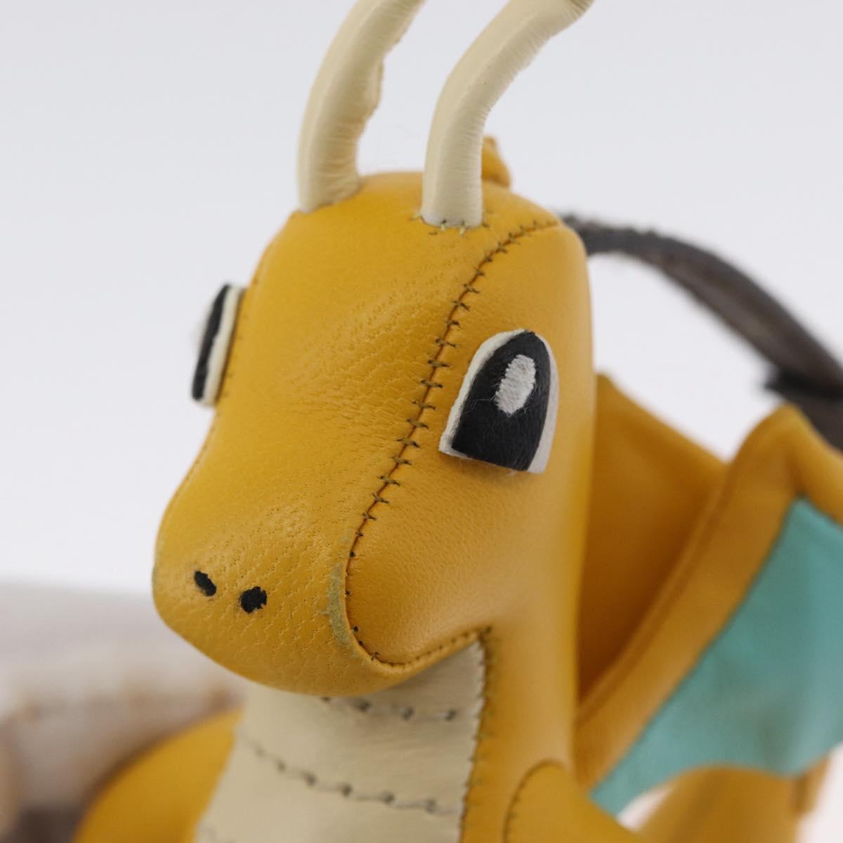 FENDI FENDI x FRGMT x POKÉMON Pokémon Charm Leather Yellow Auth 167029SM