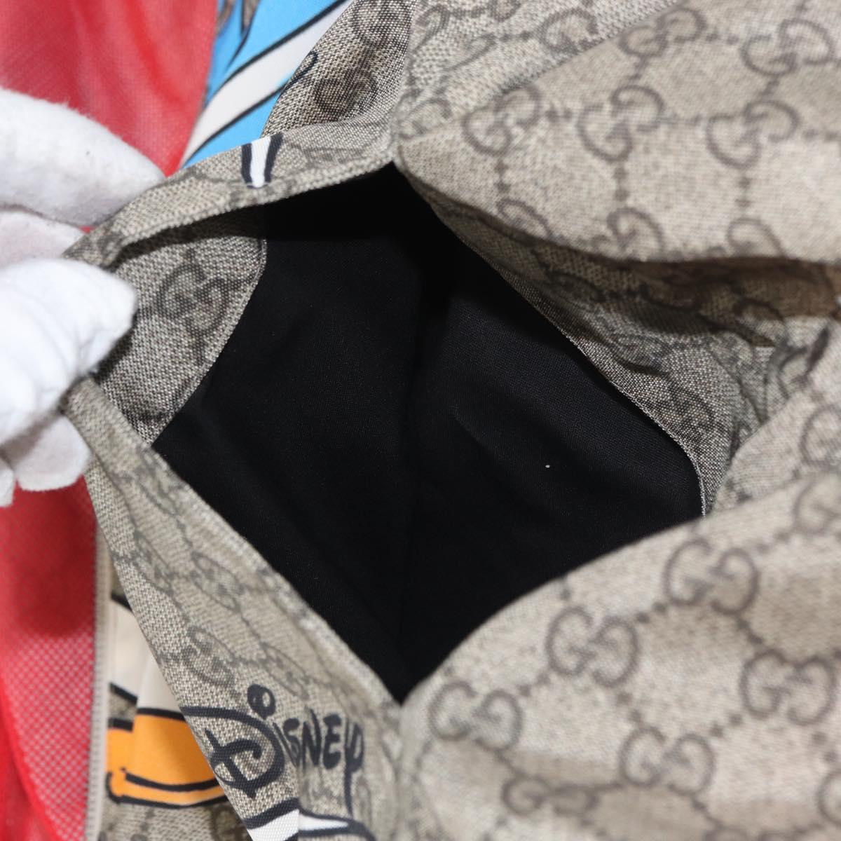 GUCCI GG Supreme Donald Duck Blouson PVC Beige Auth 167030SM