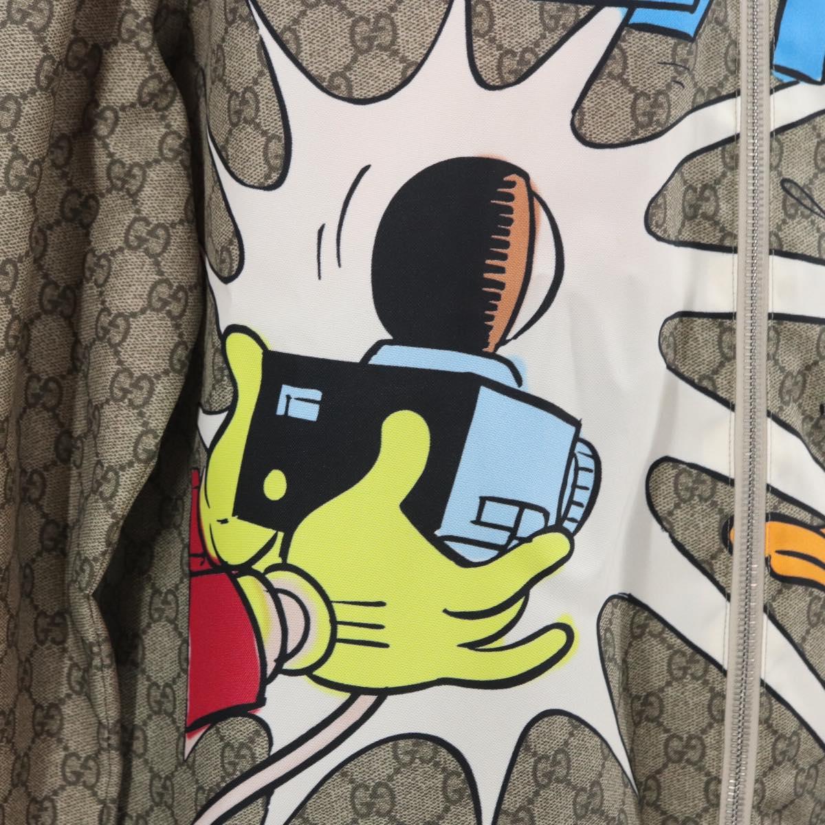 GUCCI GG Supreme Donald Duck Blouson PVC Beige Auth 167030SM