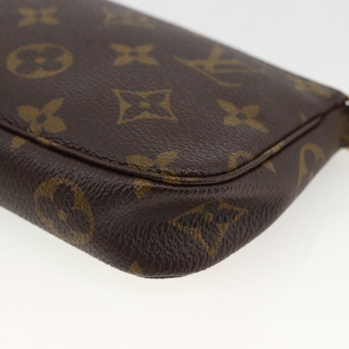 LOUIS VUITTON Monogram Vivienne Mini Pochette Accessoires M81633 Auth 167031SM