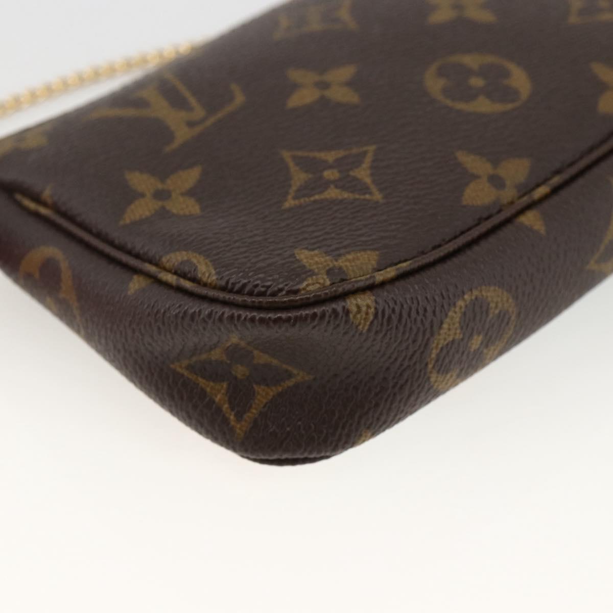 LOUIS VUITTON Monogram Vivienne Mini Pochette Accessoires M81633 Auth 167031SM