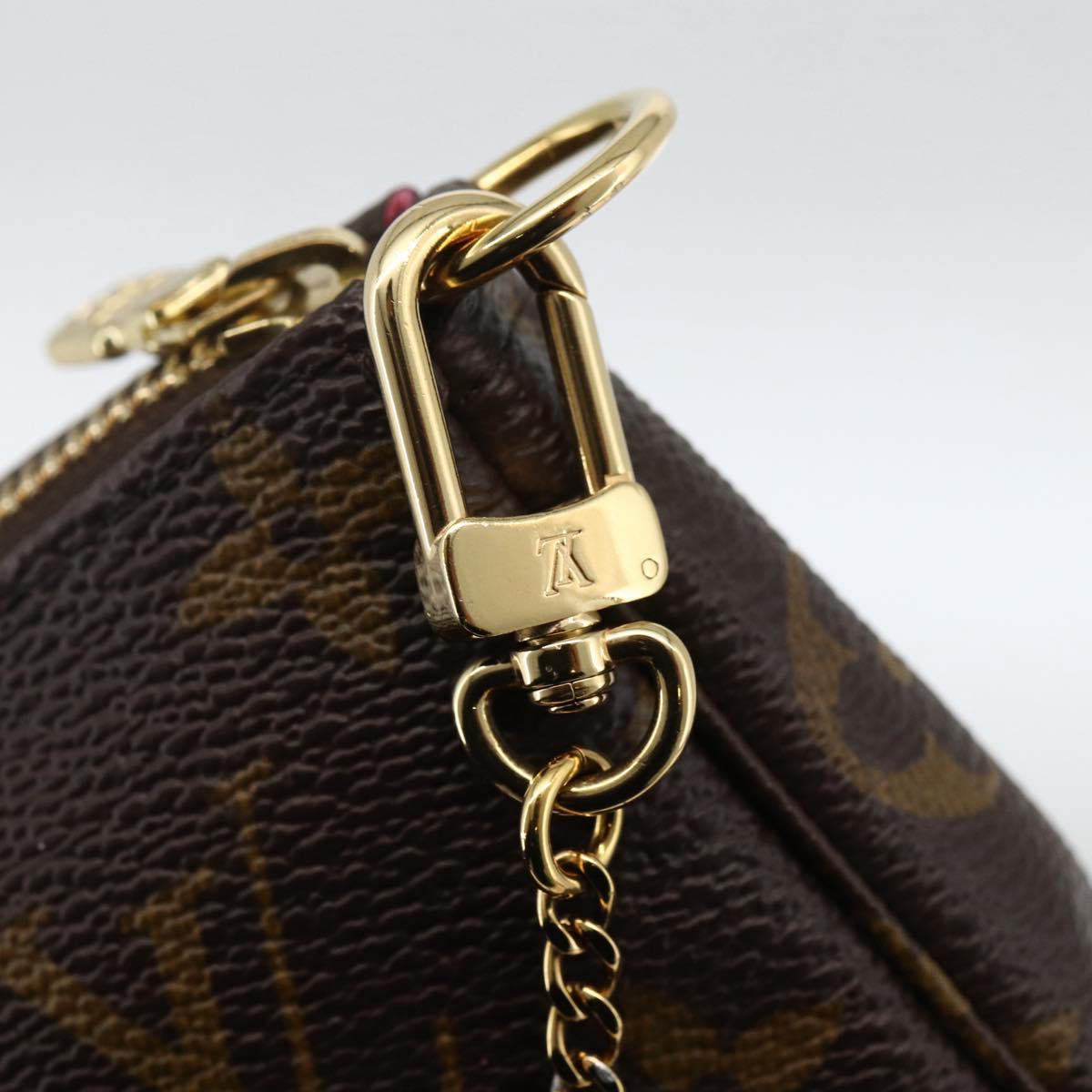 LOUIS VUITTON Monogram Vivienne Mini Pochette Accessoires M81633 Auth 167031SM