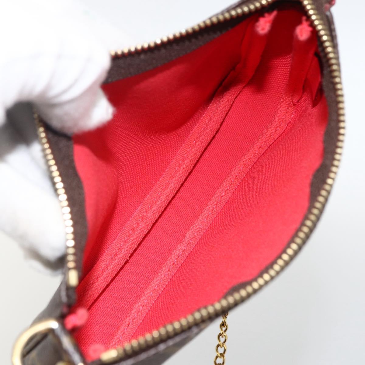 LOUIS VUITTON Monogram Vivienne Mini Pochette Accessoires M80863 Auth 167032SM