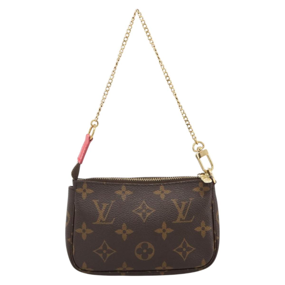 LOUIS VUITTON Monogram Vivienne Mini Pochette Accessoires M80863 Auth 167032SM