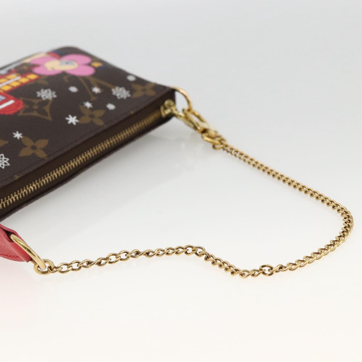 LOUIS VUITTON Monogram Vivienne Mini Pochette Accessoires M80863 Auth 167032SM