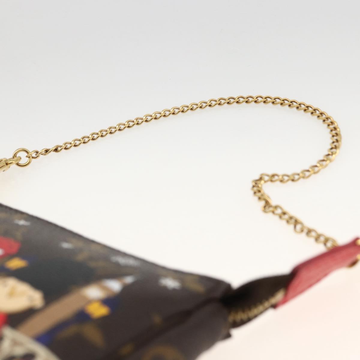 LOUIS VUITTON Monogram Vivienne Mini Pochette Accessoires M80863 Auth 167032SM