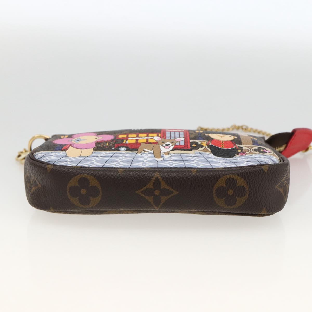 LOUIS VUITTON Monogram Vivienne Mini Pochette Accessoires M80863 Auth 167032SM
