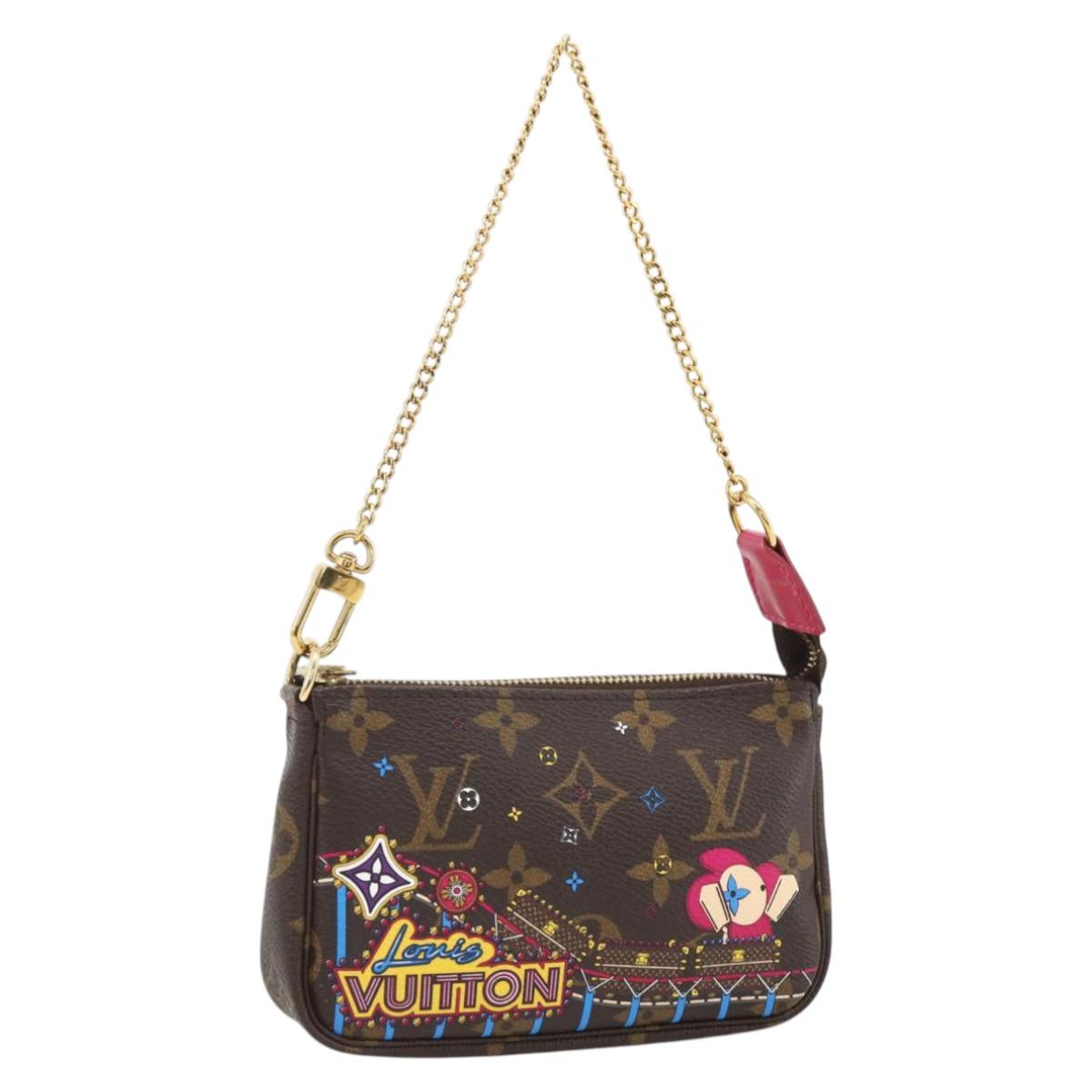 LOUIS VUITTON Monogram Vivienne Mini Pochette Accessoires M81637 Auth 167034SM