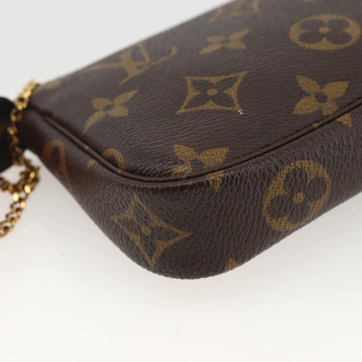 LOUIS VUITTON Monogram Vivienne Mini Pochette Accessoires M81637 Auth 167034SM