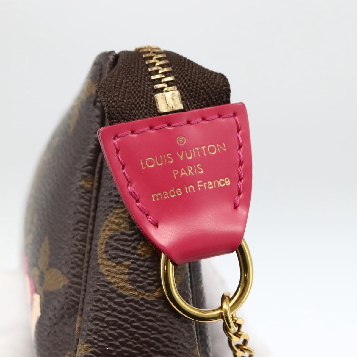 LOUIS VUITTON Monogram Vivienne Mini Pochette Accessoires M81637 Auth 167034SM