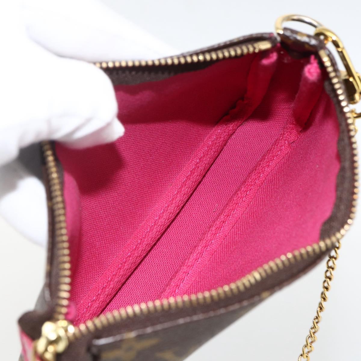 LOUIS VUITTON Monogram Vivienne Mini Pochette Accessoires M81637 Auth 167034SM