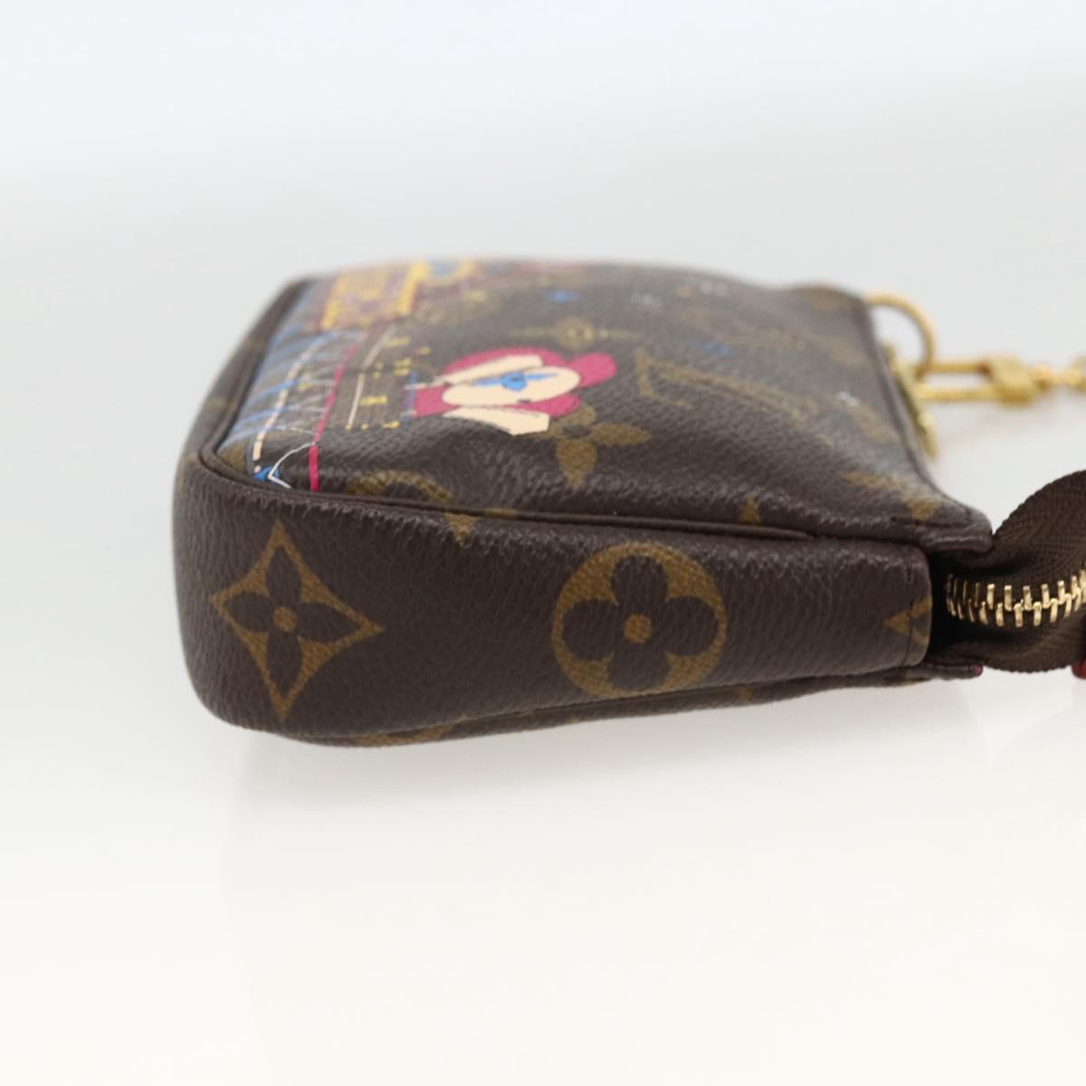 LOUIS VUITTON Monogram Vivienne Mini Pochette Accessoires M81637 Auth 167034SM