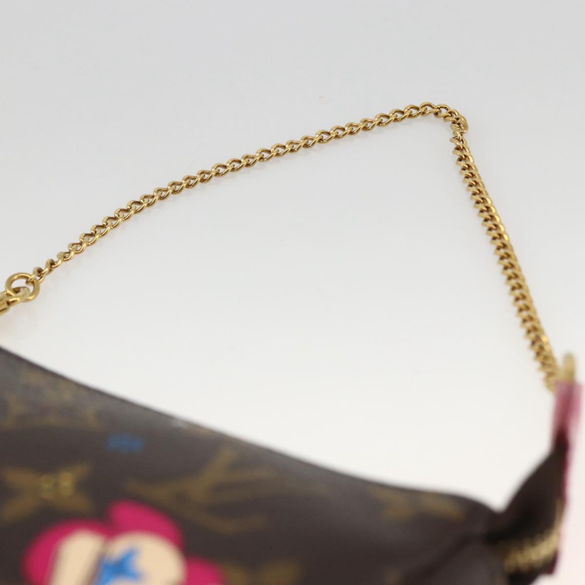LOUIS VUITTON Monogram Vivienne Mini Pochette Accessoires M81637 Auth 167034SM