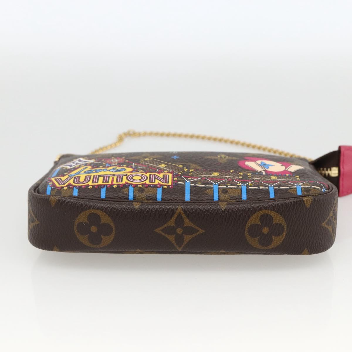 LOUIS VUITTON Monogram Vivienne Mini Pochette Accessoires M81637 Auth 167034SM