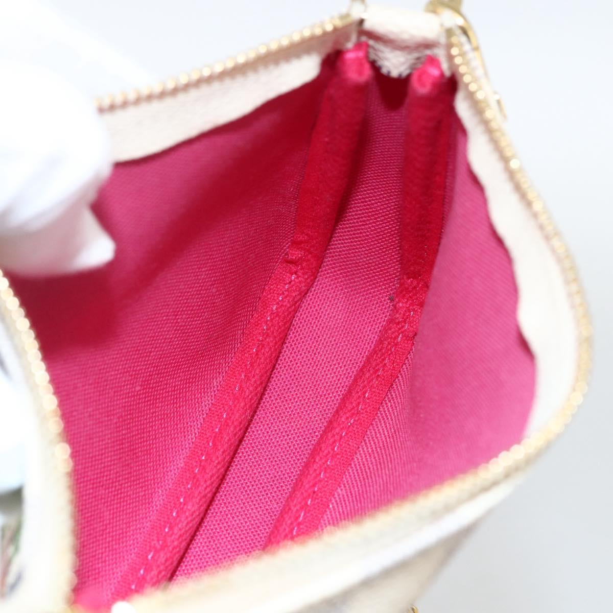 LOUIS VUITTON Azur Vivienne Mini Pochette Accessoires N60487 LV Auth 167035SM