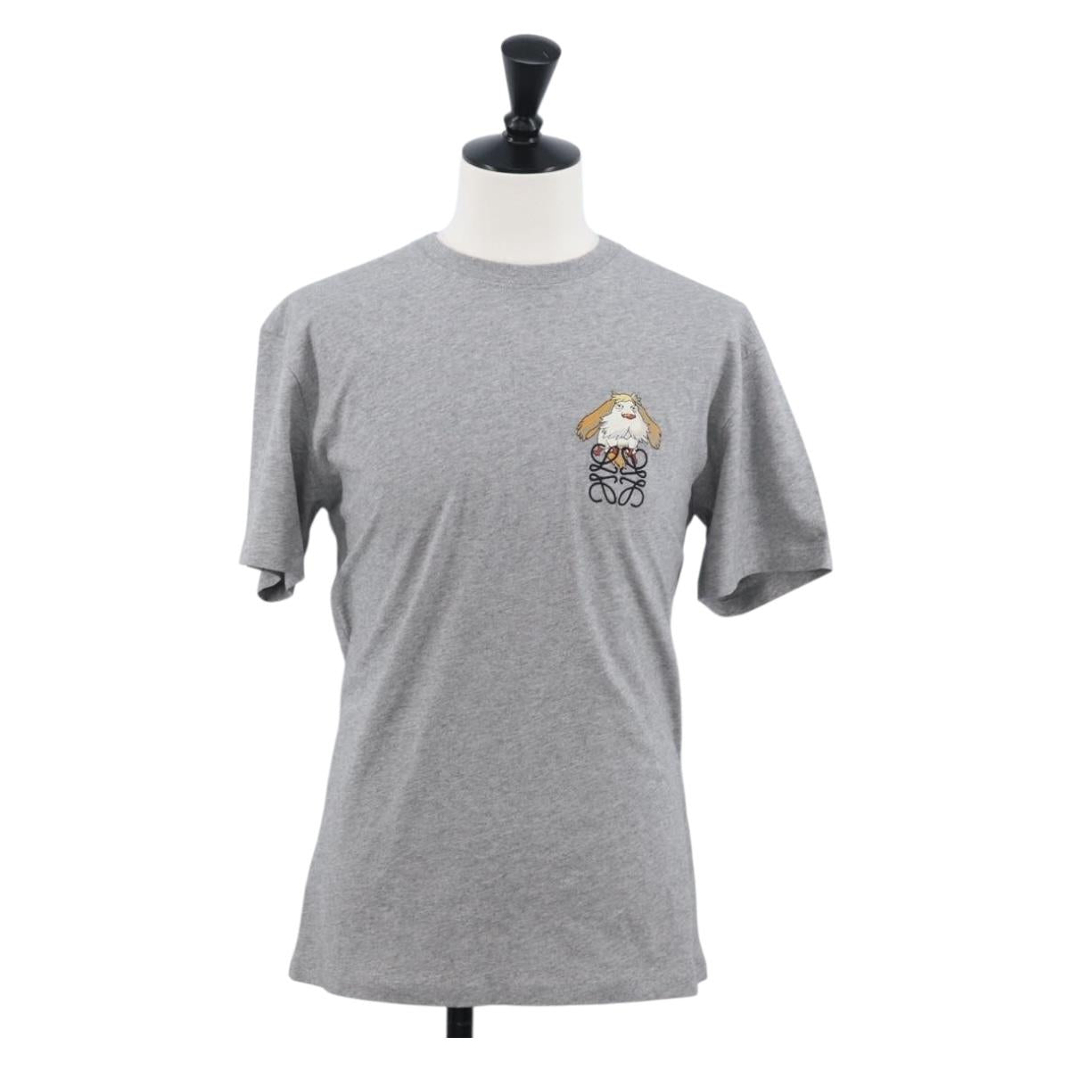LOEWE × Studio Ghibli Howl's Moving Castle T Shirt Cotton Gray Auth 167040SAM