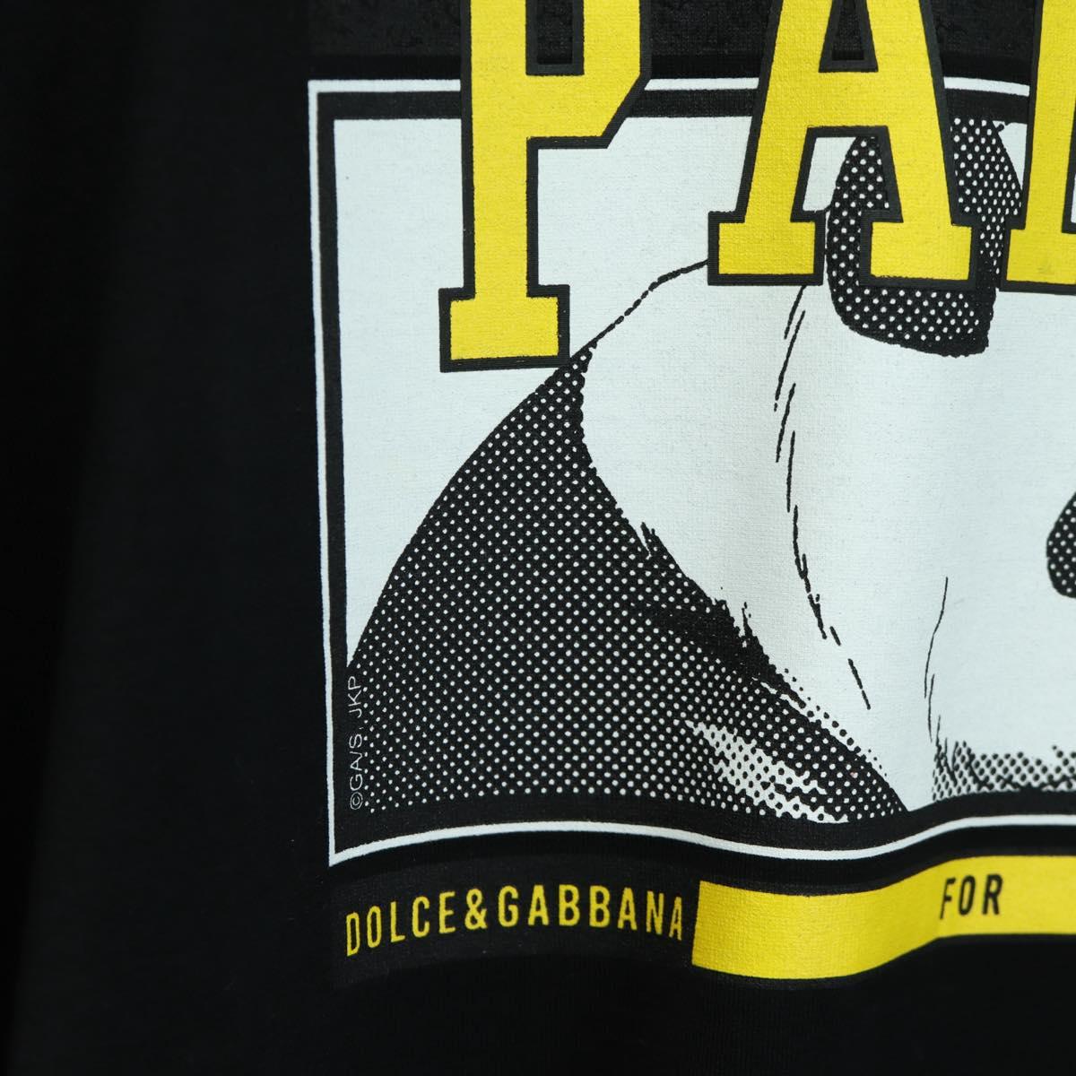 DOLCE&GABBANA D&G x Jujutsu Kaisen Panda T Shirt Cotton Black Auth 167054SM