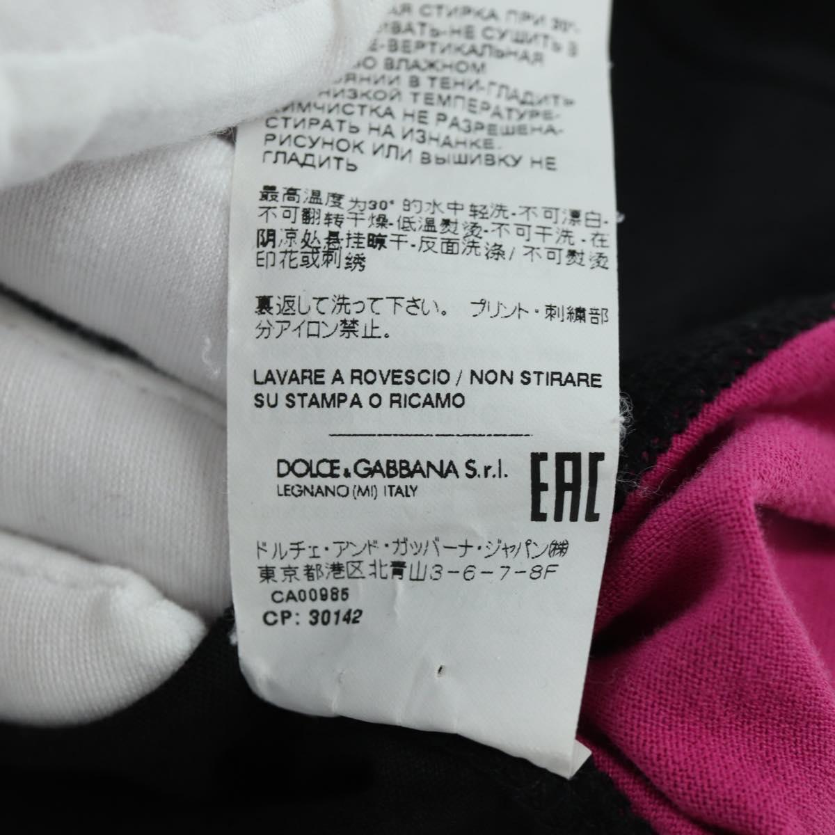DOLCE&GABBANA D&G x Jujutsu Kaisen Cut And Sew T Shirt Cotton Black Auth 167057M