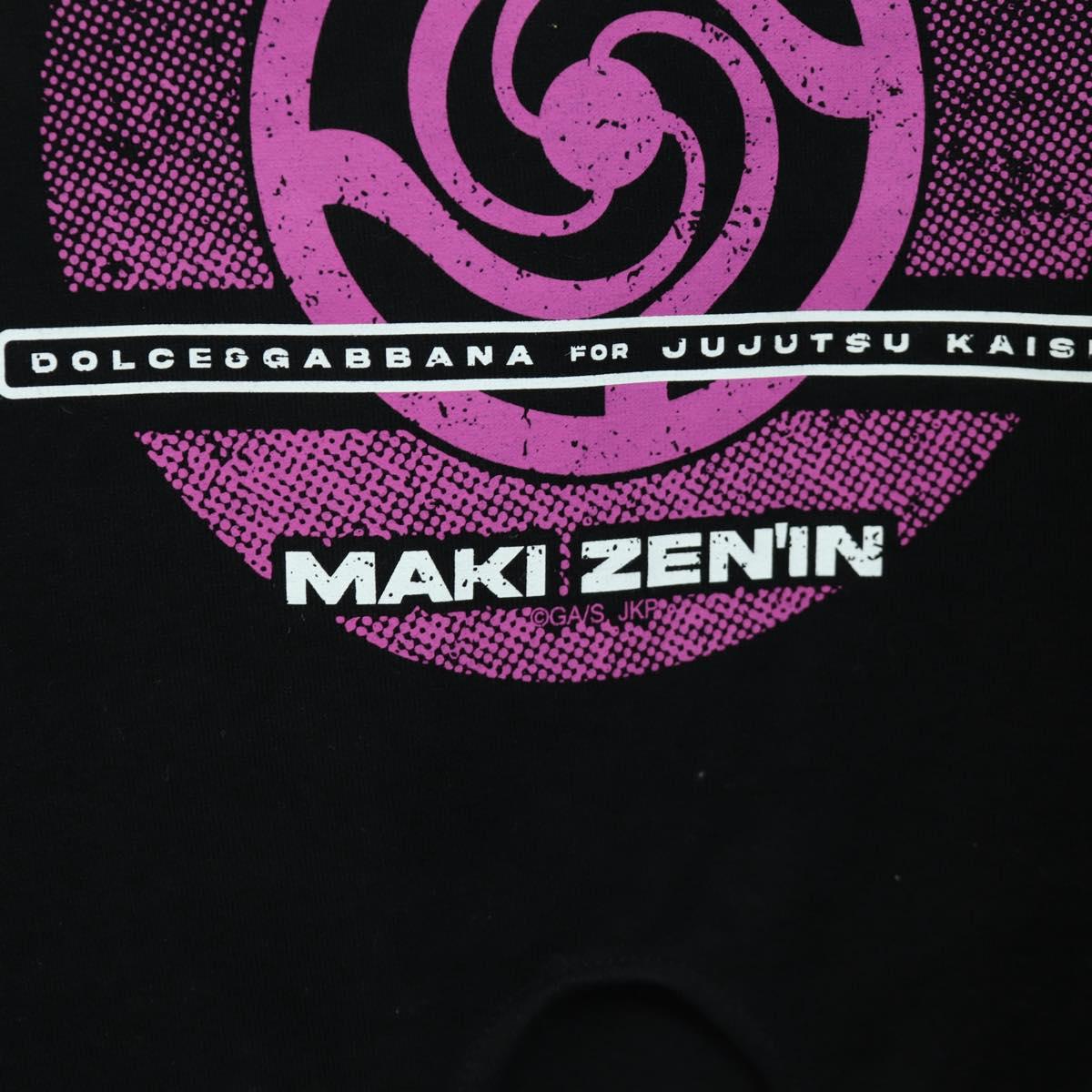 DOLCE&GABBANA D&G x Jujutsu Kaisen Cut And Sew T Shirt Cotton Black Auth 167057M