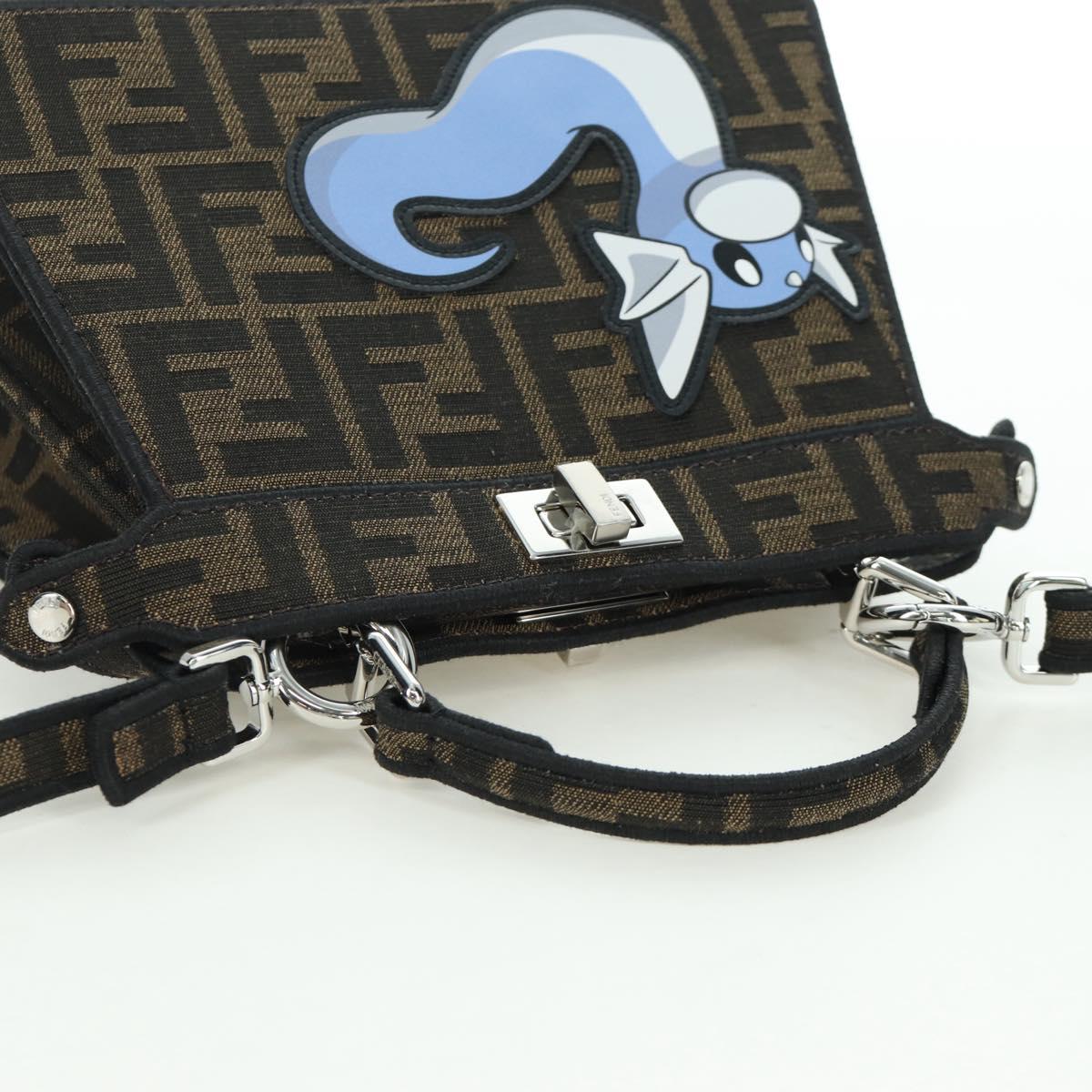 FENDI x FRGMT x POKÉMON Zucca Peek A Boo Dratini Bag 2way Brown Auth 167065SM