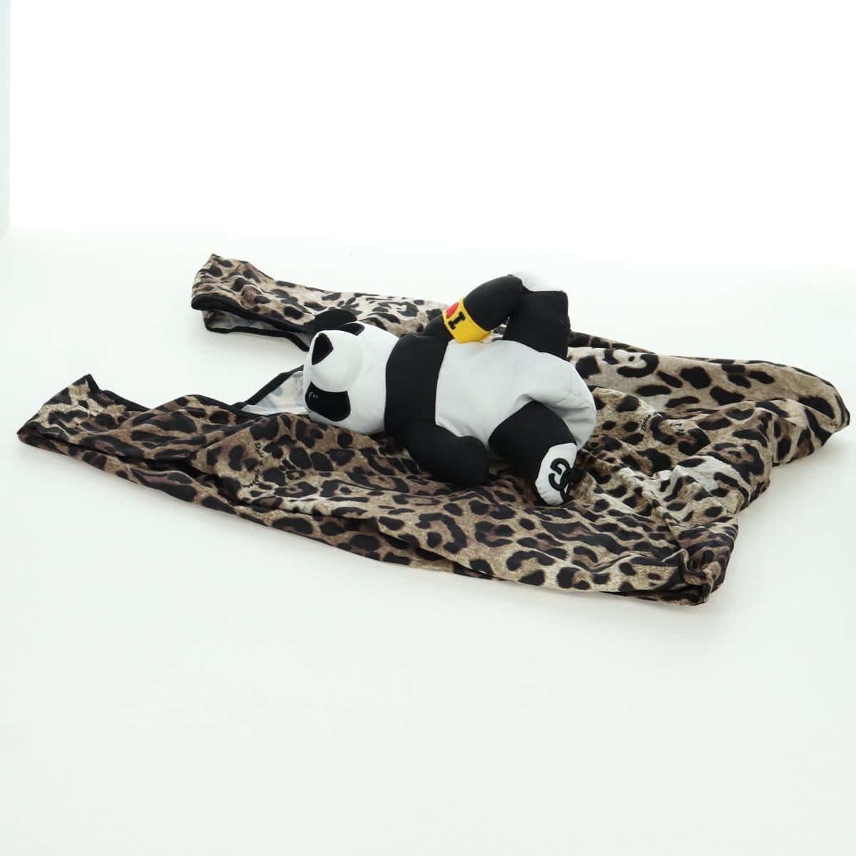 DOLCE&GABBANA D&G x Jujutsu Kaisen Leopard Pattern Eco Panda Black Auth 167068SM