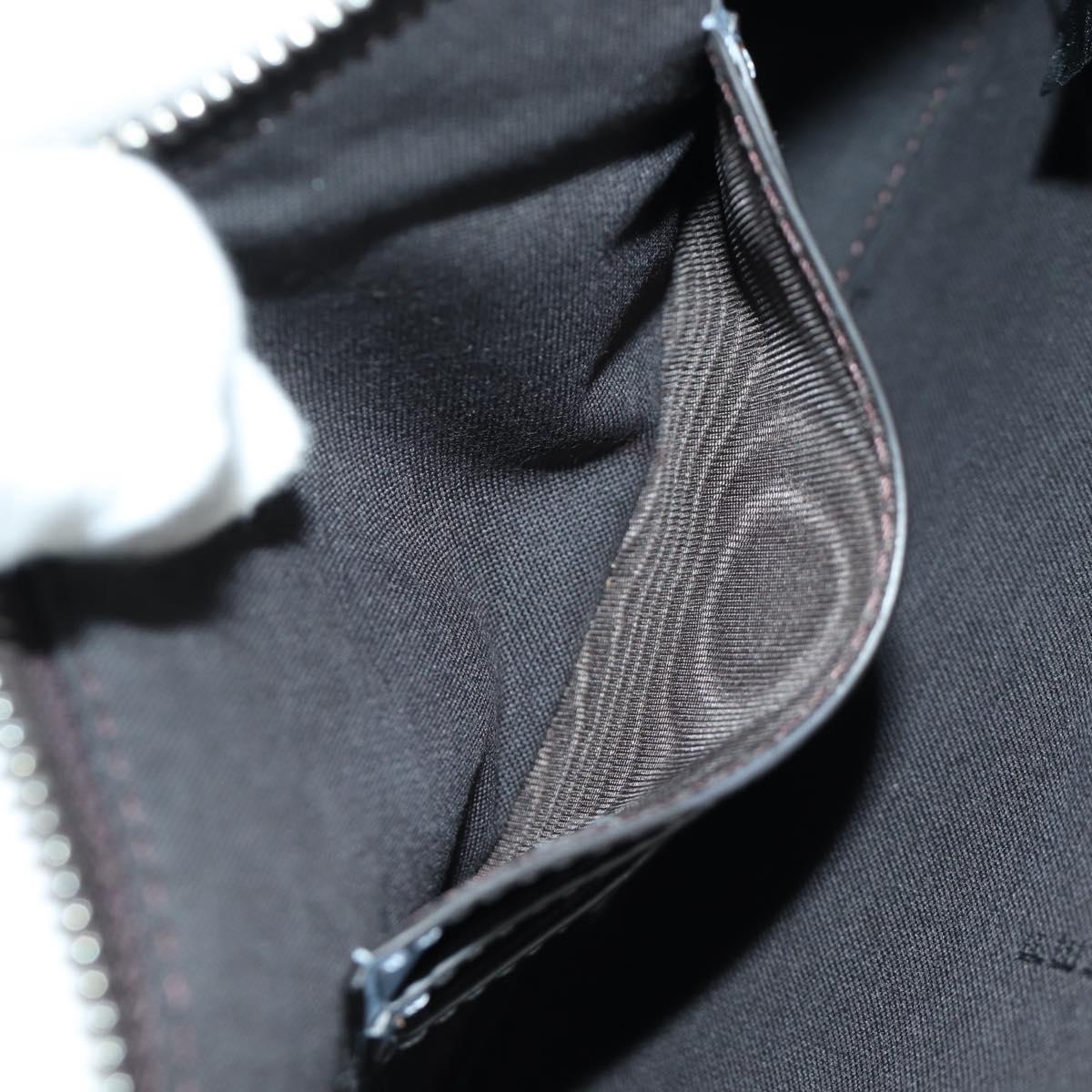 FENDI Zucca Canvas Miniryu FENDI x FRGMT x POKﾃ窺ON Bag Black Brown Auth 167070SM