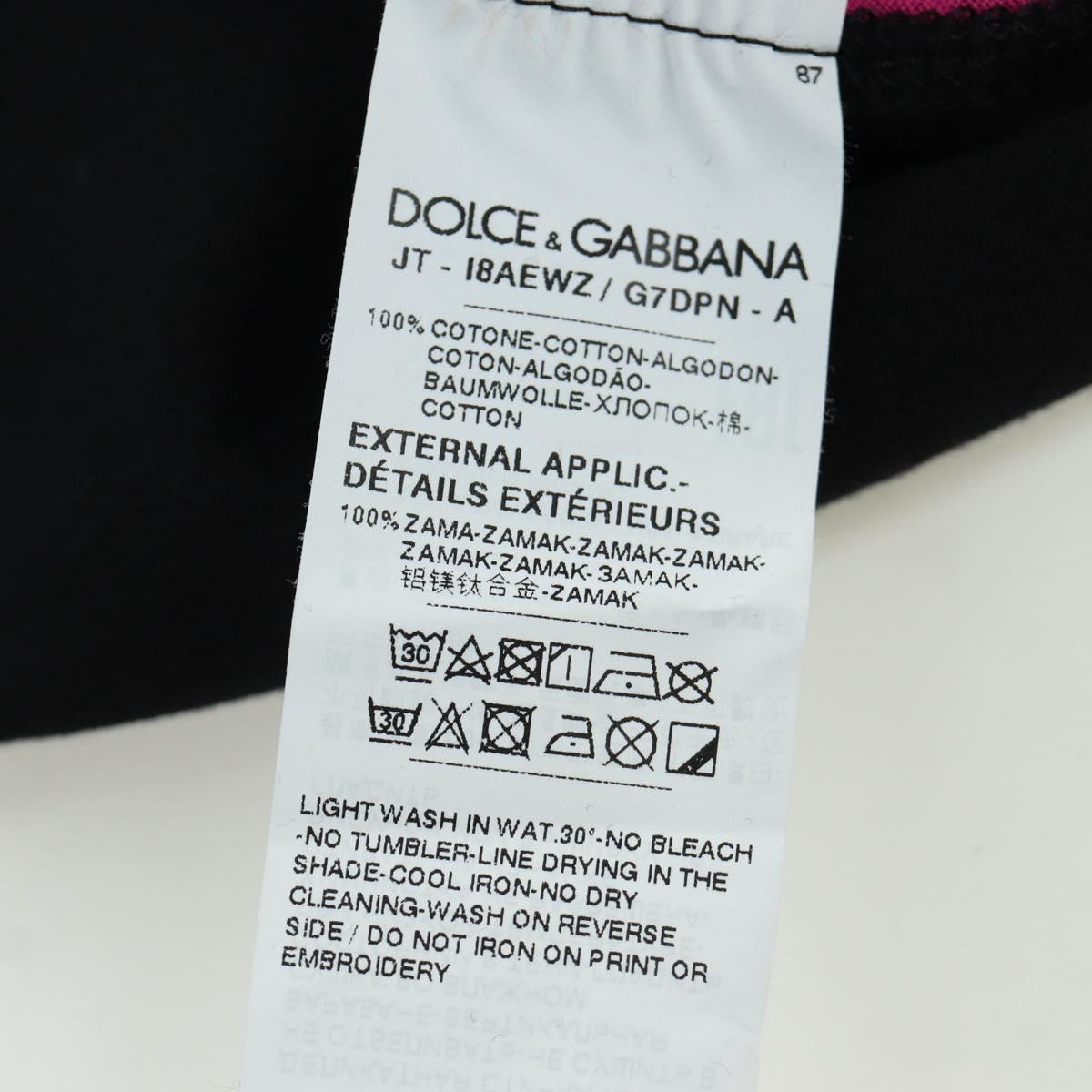 DOLCE&GABBANA D&G x Jujutsu Kaisen Cut T Shirt Cotton Black Auth 167071SM