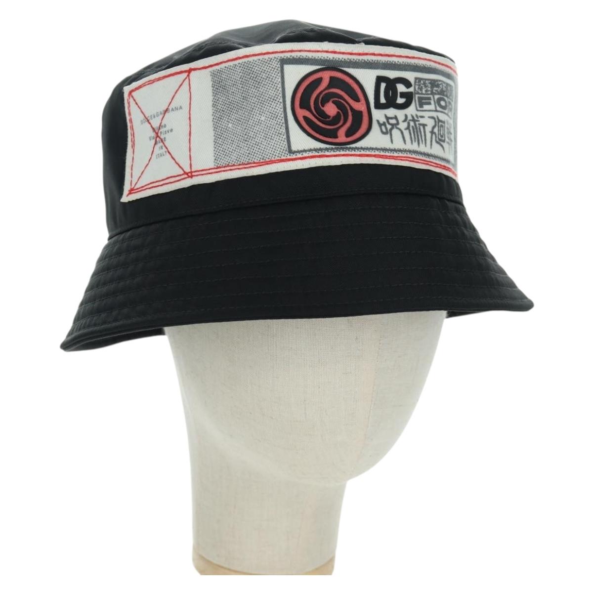 DOLCE&GABBANA D&G x Jujutsu Kaisen Hat Nylon Black Auth 167072SM