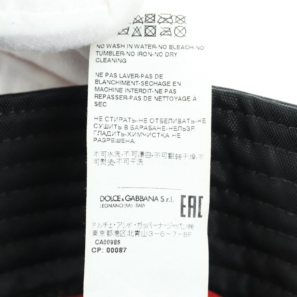 DOLCE&GABBANA D&G x Jujutsu Kaisen Hat Nylon Black Auth 167072SM