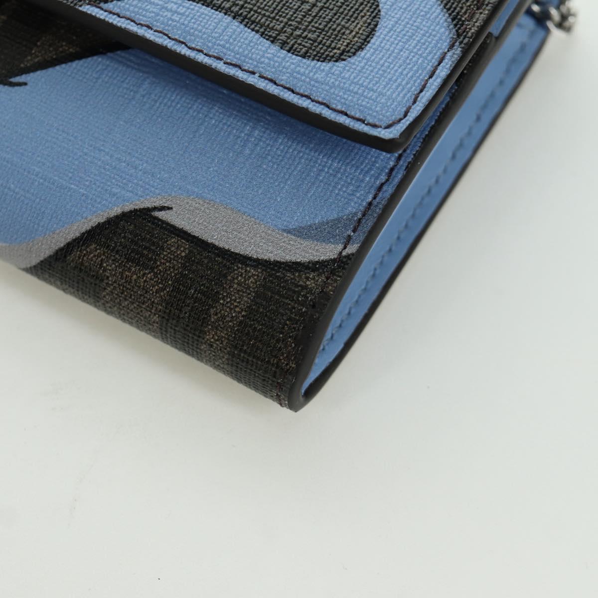 FENDI x FRGMT x POKﾃ窺ON Zucca Canvas Shoulder Wallet Mini Ryu Auth 167075SM