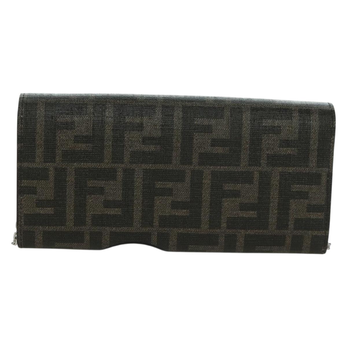 FENDI x FRGMT x POKﾃ窺ON Zucca Canvas Shoulder Wallet Mini Ryu Auth 167075SM