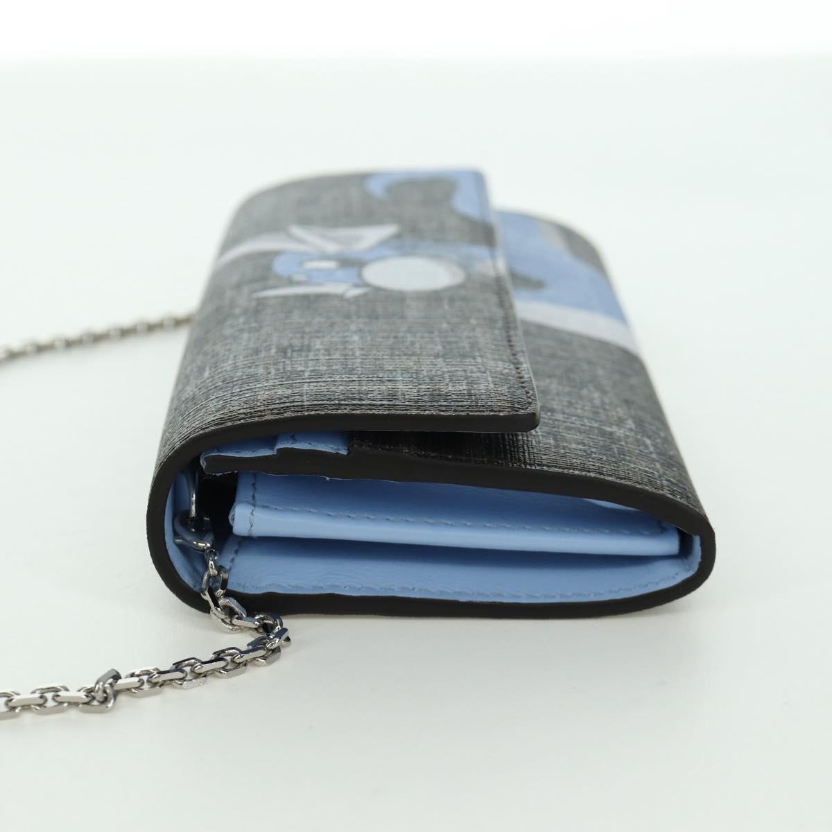 FENDI x FRGMT x POKﾃ窺ON Zucca Canvas Shoulder Wallet Mini Ryu Auth 167075SM