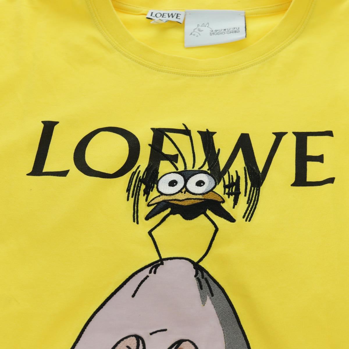 LOEWE × Studio Ghibli Spirited Away T Shirt Cotton Yellow Auth 167078M